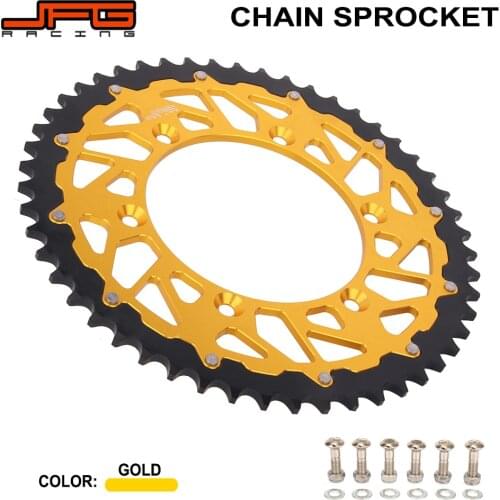 Motorcycle Steel Aluminium 42 - 51 T Rear Sprocket For SUZUKI DRZ250 DRZ400 RM125 RM250 RMX250 RMX450Z RMZ250 RMZ450 DR250 DR350
