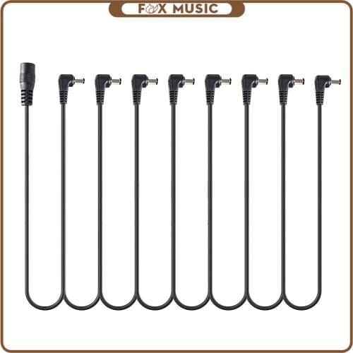 1 To 8 Ways Guitar Pedal Cable Daisy Chain Power Supply Splitter
