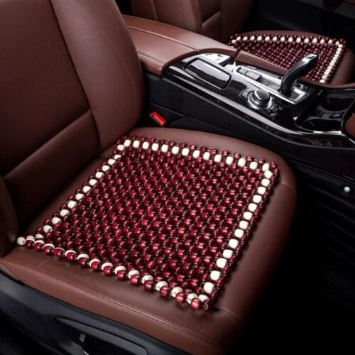 1PCS Summer Cool Car Seat Cover Natural Maple Wood Bead Car Seat Cushion Massage Breathable Environmental Waterproof Seat Mat