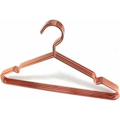 100pcs Fashion Rose Gold Hangers For Clothes Antiskid Drying Storage Organizer Rack Adult And Children Hanger 40cm