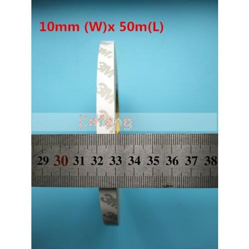 2pcs x Blue High Temperature Resistant Double Sided Adhesive Sticker for TV backlight LED Strips Back Tape 10mm (W)x 50m(L)