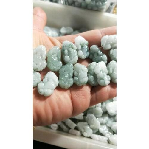 20 pcs Chinese 100% A Grade Natural /Jadeite Circle Loose Beads 9mm DIY