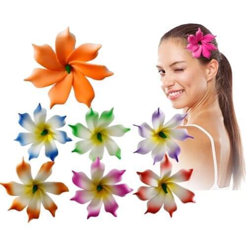 800 Easter decoration New Fashion Foam Hawaiian Artificial flowers girls hairpins barrette bride women hair accessories