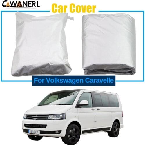 Car Cover For Volkswagen Caravelle Outdoor Indoor Sunshade Sun Snow Rain Dust Protection Windproof Anti-UV MPV Cover