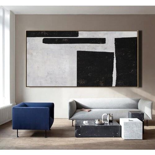 Oversized Wall Art Canvas Painting Large Abstract Art, Minimalist Painting on Canvas, Contemporary Art