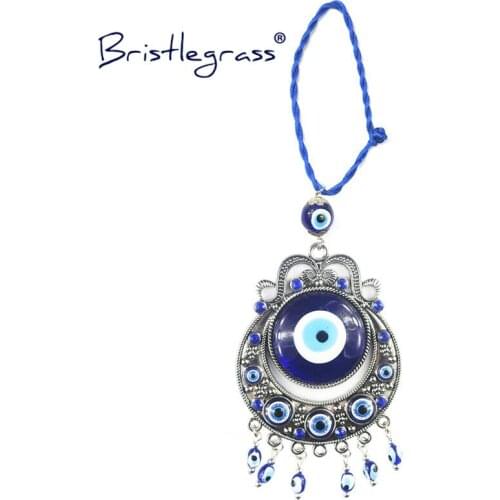 BRISTLEGRASS Turkey Turkish Blue Evil Eye Amulets Lucky Charms Car Wall Hanging Pendants Pendulum Blessing Protection Home Decor