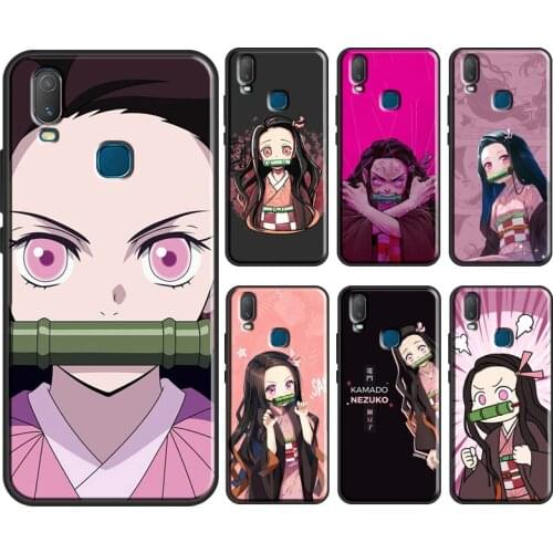 Demon Slayer Kamado Nezuko Phone Case For Vivo Y1S Y11 2019 Y12 Y15 Y17 Y19 Y20 Y30 Y50 Y91C V17 Neo V20 SE Cover