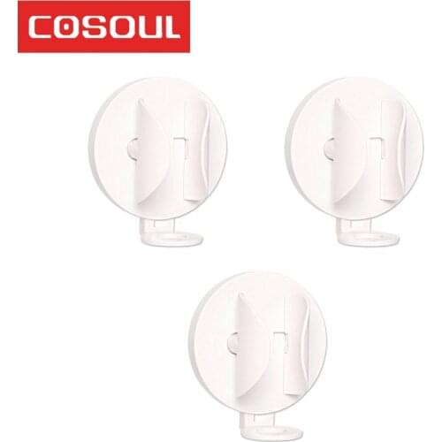 COSOUL Electric Toothbrush Holder 3 Pieces Wall Mount Elastic Hold Protect Toothbrush Handle Save Space Keep Dry Stop Mildew