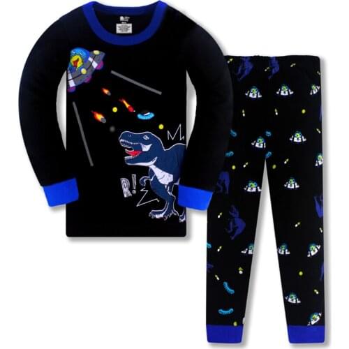 Kids Pajama Sets Boys Sleepwear 3-8 Years Boys Pijamas Suit Children pyjama T-shirt + Pants Baby Boy Clothing Set