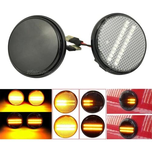 2pcs Dynamic LED Side Marker Turn Signal Light Side Repeater 12V Panel Lamp Blinker For Mazda MX-5 MX5 Mk1 Mk2 Mk3 89-2015