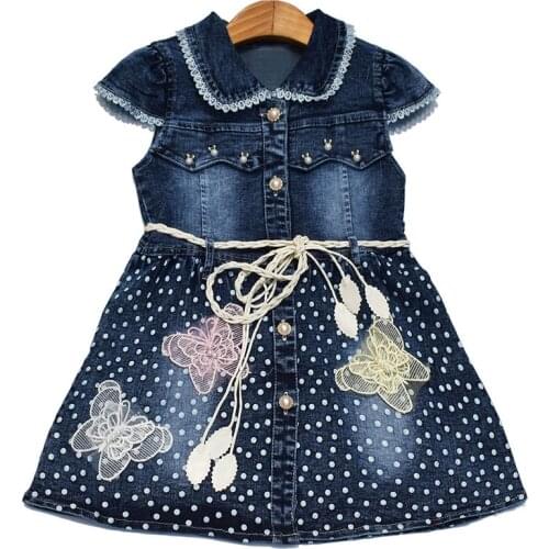 3-6Years Children Kids Little Girls Denim Vest Dress Jacket Spring Autumn Vest Coat