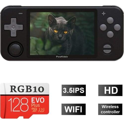 RGB10 open source system handheld game console RK3326 chip 3.5-inch IPS HD screen 3D rocker retro game childrens gift