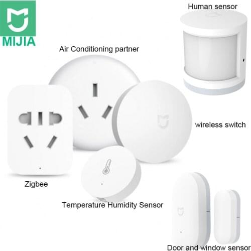 Xiaomi Gateway 3 Air Conditioning Controller Wifi Door Window Body Human Sensor Wireless Switch Zigbee Socket for Smart Home Kit