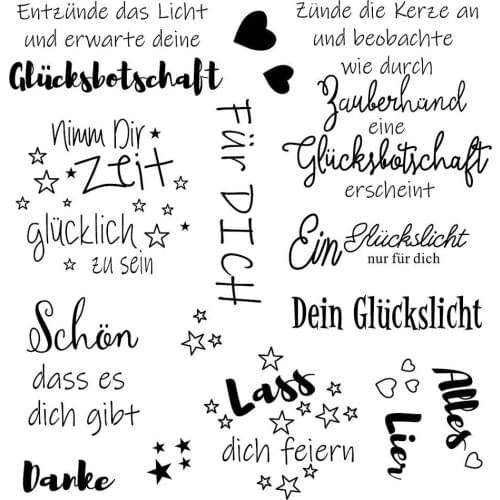 German Transparent Clear Silicone Stamp/Seal for DIY scrapbooking/photo album Decorative clear stamp sheets A2088