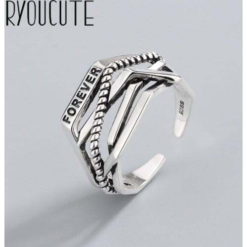 New Trendy Charm Letter Rings For Women Men Boho Knuckle Party Rings Punk Cocktail Jewelry Girls Gift anillos bijoux