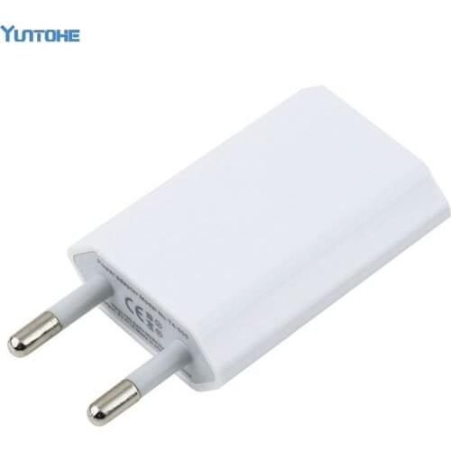 Wholesale 200pcs/Lot A+ Quality White EU AC Travel USB Wall Charger for iPhone 7 6 Plus 5 4 For Samsung Phones