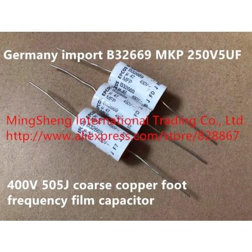 Original new 100% B32669 MKP 250V5UF 400V 505J coarse copper foot frequency film capacitor (Inductor)
