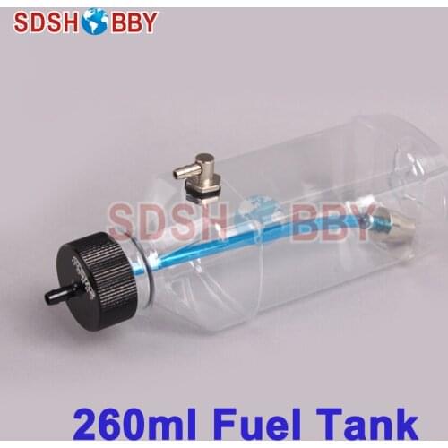 6STARHOBBY 260ml Transparent Fuel Tank for 15-20CC Gasoline Airplanes