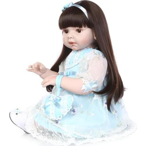70cm big handmade lifelike fashion silicone reborn dolls real reborn babies girl toddlers doll oyuncak bebekler
