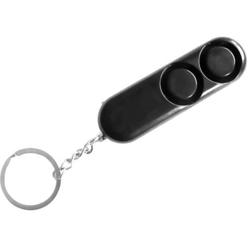 Self Defense 120dB Anti-rape Device Dual Speakers Loud Alarm Alert Attack Panic Safety Personal Security Keychain Bag Pendant
