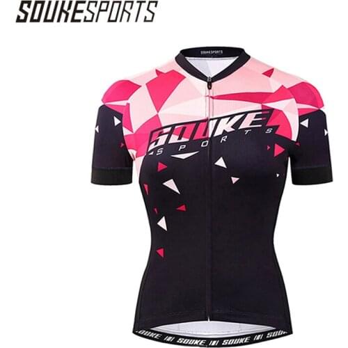 Souke Women Cycling Jersey Pro Team Couple Breathable Quick Dry Cycling Jerseys High Quality MTB Road Bike Clothing