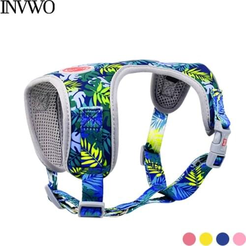 INVWO Pet T-shaped Adjustable Harness Convenient and Comfortable Dog Breathable Mesh Escape Proof Design Suit for walking