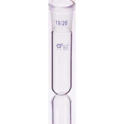 Test tube with ground mouth 19/26,Capacity 10ml,Glass round bottom test tube,Grinded joint round bottom test tube