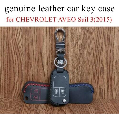 Only Red hand sewing leather car key case cover for FORD Focus(2015) Ecosport(2016) Mondeo(2013) SMAX(2008) Tourneo(2008)