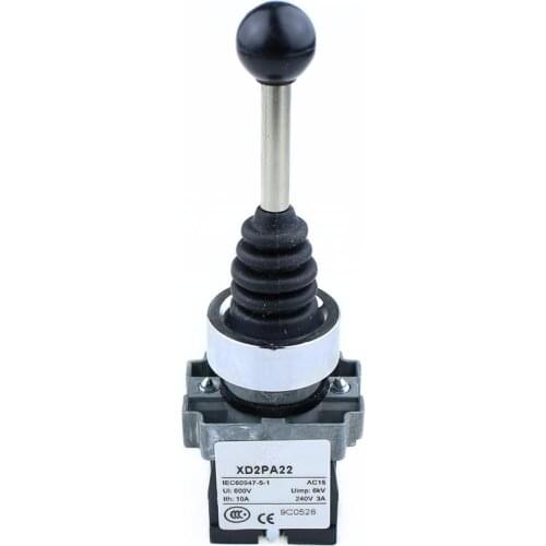 XD2PA22CR 2NO 2Positions Momentary Spring Return Wobble Stick Joystick Replace Telemecanique1PCS