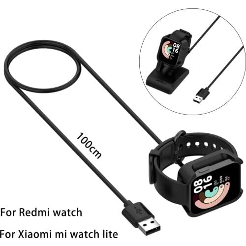 For Xiaomi Mi Watch Lite Charging Cable 1M USB Charging Base Cradle Charger Dock Watch Charger for Redmi Smart watch Accessories