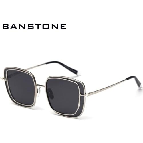 Women Double Square Frame Designer Sunglasses 2019 High Quality Female Polarized Sun Glasses Fashion Pearl Decorative Glasses