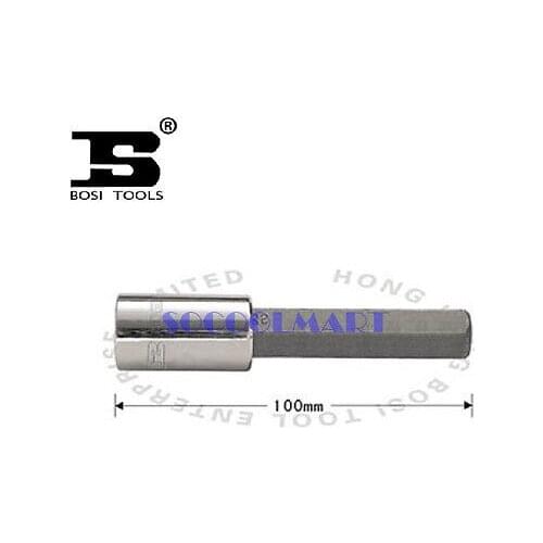 1Pcs 100mm Long 1/2 -inch Drive 14mm Steel Hexagon Screwdriver Bit Socket