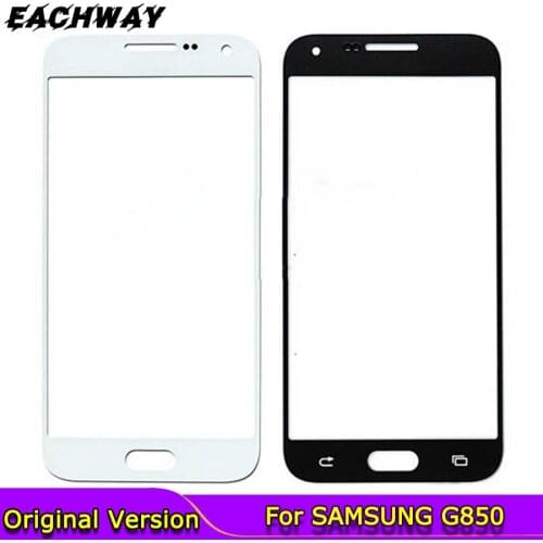 For SAMSUNG Galaxy E5 E500 E500F E500M Front Glass Lens Touch Panel Cover Replacement For SAMSUNG Alpha G850 Front Screen Lens