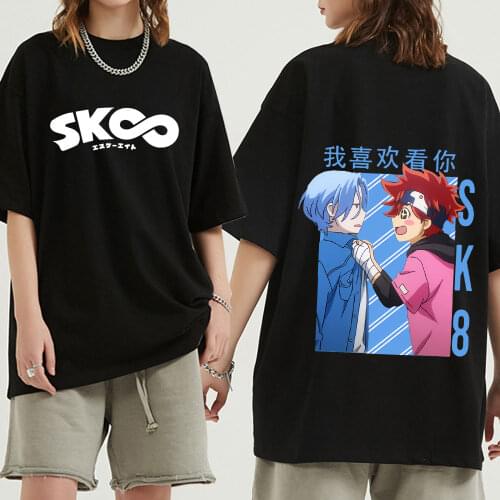 Hot Japanese Anime SK8 The Infinity T Shirt Men Women Tops Skateboard Boys Graphic Tees Cartoon Harajuku Summer Unisex T-shirt
