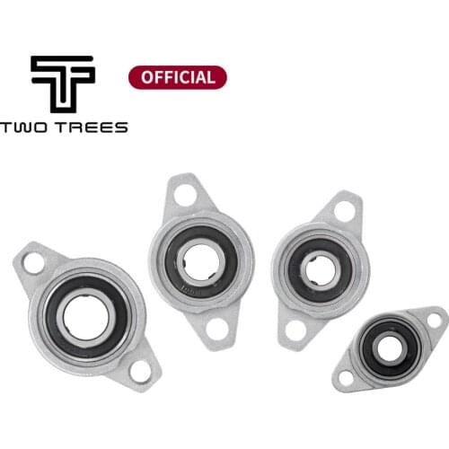 KP08 KFL08 T8 Lead Screw Support Diameter 8mm Zinc Alloy Bore Ball Bearing Pillow Block Mounted For T8 Lead Screw Shaft Collar