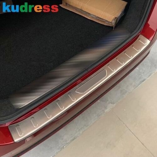 For Nissan Sentra Bluebird Sylphy Almera 2020 2021 Stainless Steel Outer Rear Trunk Bumper Cover Trim Car Tailgate Door Sill