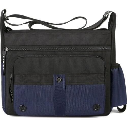 New mens casual shoulder bag large-capacity outdoor Oxford cloth messenger bag mens business briefcase crossbody bag