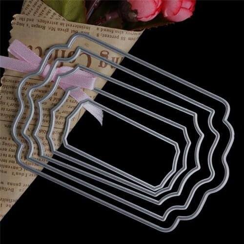 Rectangle Cutting Dies Stencils Scrapbook Album Embossing Card DIY Craft Decor E56C