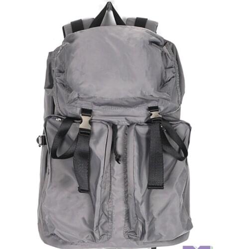 Parachute material waterproof European and American large capacity Backpack ins kanye west style hasps hip hop travel backpack