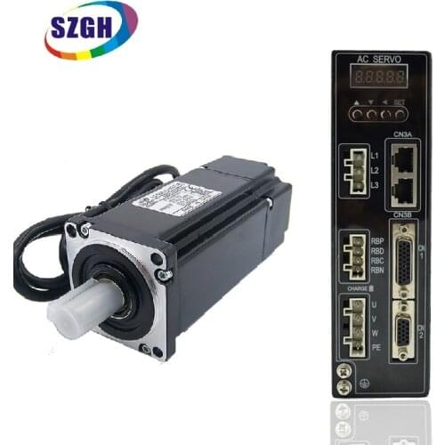 SZGH High Quality 100W 0.32NM 220V AC Servo Motor/engine and matched servo driver SZGH-04010D for CNC kit
