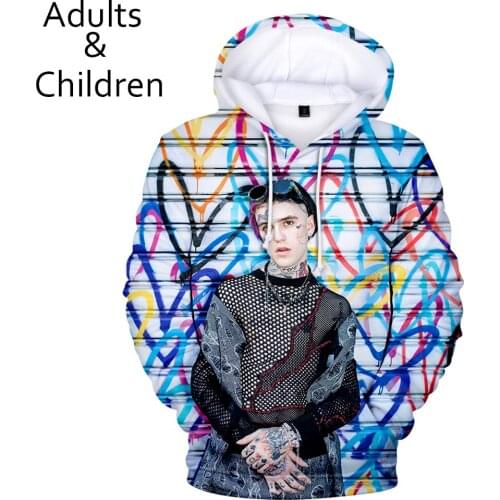 Hot 3D Hoodies lil peep Sweatshirts Men Women Harajuku Autumn Kids Hooded New 3D print lil peep Hoodie Pop Boys Girls Pullovers