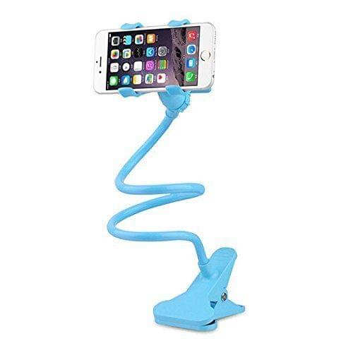 Universal Flexible Long Arms Mobile Phone Holder , multi-angle Gooseneck blue