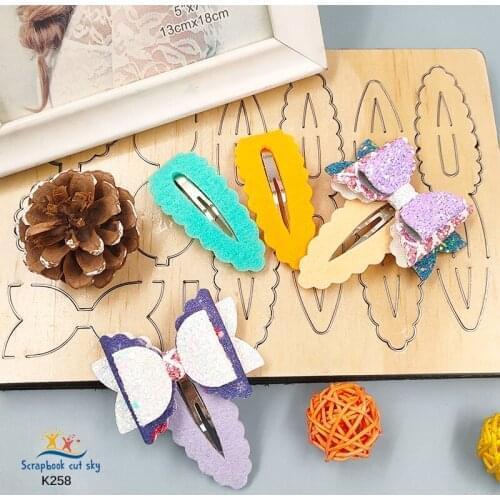 Hairpin bow DIY K258 Muyu Wooden Mold Scrapbook Cutting Dies Suitable For Market General Machines