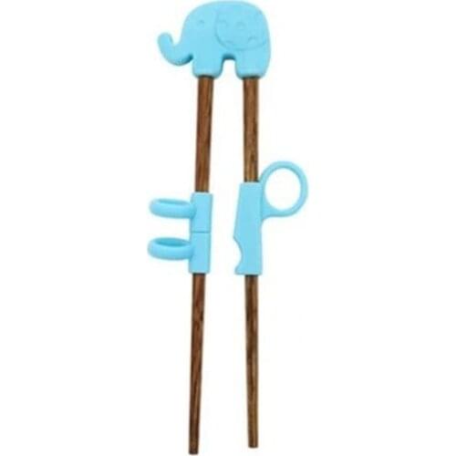 1Pair Wooden Chopsticks For Kids Cartoon Learning Chop Sticks Reusable Training Chopsticks Cute Children Tableware Set