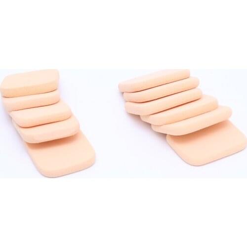 10Pcs/Set 50*40mm Rectangle Best Cheap Small Powder Puff Makeup Sponge Blending Beauty Foundation Cosmetic Sponge