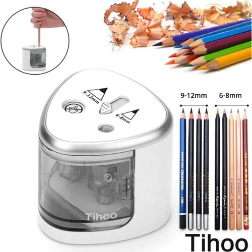 2 Holes Electric Pencil Sharpener Battery Operated Pencils Fast And Sharp Automatic Pencil Sharpeners Office Stationery