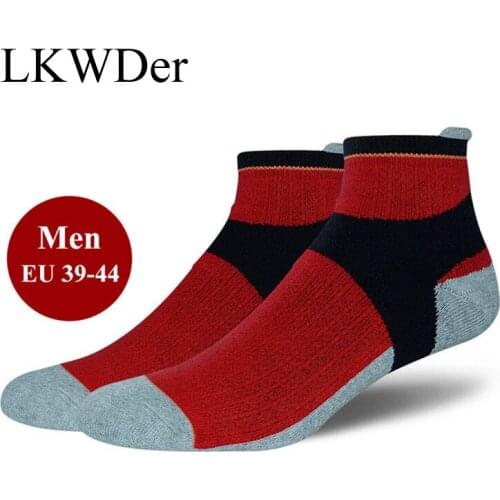 LKWDer 3 Pairs Men Towel Bottom Basket Ball Socks Deodorant Antiskid Wick Sweat Breathable Socks Men Black All-match Socks Mujer