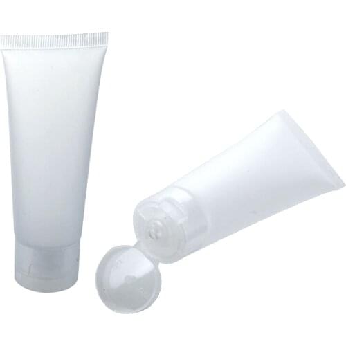 30Pcs Clear Plastic Soft Tubes 30ml 50ml 100ml Empty Cosmetic Cream Emulsion Lotion Packaging Containers