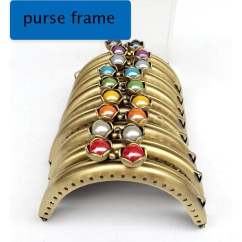 8.5cm smooth surfame bronze purse frame women DIY coin bag making metal clasp candy kiss buckle 10pcs/lot wholesale