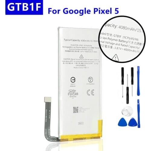 GTB1F 4000mAh Battery For Google Pixel 5 Pixel5 Batteries High Quality Battery + Free Tools